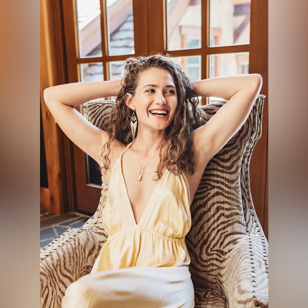 Champagne Gold Jumpsuit - Myrah Penaloza